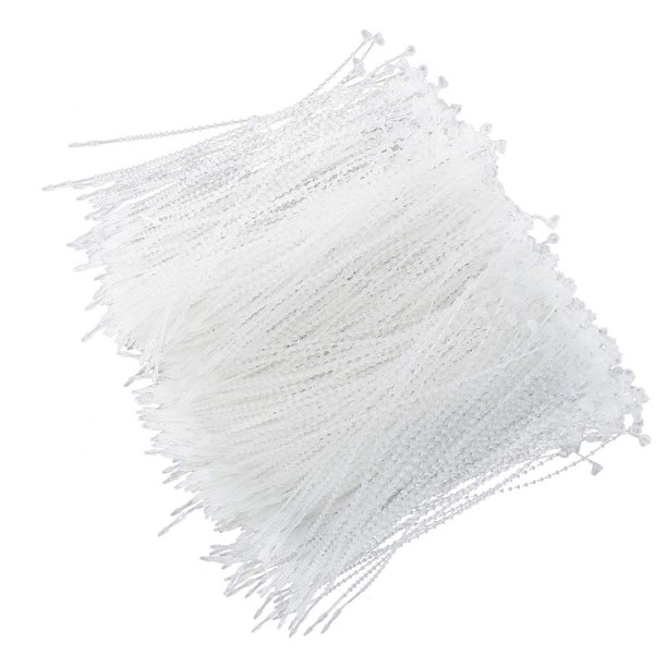 Price Tag Rope Loop Batino 1000PCS Adjustable Security Beaded Loop Tie Plastic Hand Wear ...