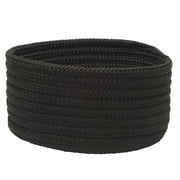 Angle View: 10" Black Handmade Braided Basket