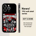 thumbnail image 1 of Proteja su teléfono con un toque de creatividad: funda plateada para teléfono de doble capa esmerilada con gráficos geniales para iPhone 15 Pro Max 14 13 12 Pro 11, 1 of 4