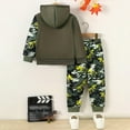 thumbnail image 6 of Jamsmile Toddler Boys Sets Outfits Sports Dinosaur Print Hooded Winter Pullover With Pants Outfits 2pcs Kids Boys Tracksuits, 6 of 9