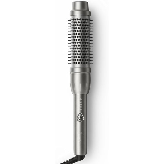 IKV Thermal Brush for Blowout Look, 1.5 Inch Blowout Curling Brush for Hair Straightening, Heated Round Brush with Dual Voltage,
