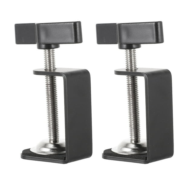 NUOLUX 2Pcs Cshape Desk Table Mount Clamps Practical Desk Clamps