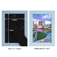 thumbnail image 3 of Grooved 5 in. x 7 in. Blue Picture Frame Set (Set of 4), 3 of 6