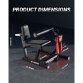 thumbnail image 6 of JoanKaren 4-in-1 Leg Extension and Curl Machine,700lbs Adjustable Leg Curl with Plate Loaded,Leg Extender Press Workout Equipment for Home Gym,Black&Red, 6 of 8