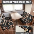 thumbnail image 2 of Kuiaobaty Washable RV Dinette Cushions Covers Boston Terrier Dog Daisy Floral Leaf Pattern Camper Cushion Slipcovers Rv Couch Cover Home & Kitchen Accessories Universal Fit RV Camper Car Bench, 2 of 7