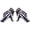 Black-M, variant on Adult Skiing Gloves with Skeleton Pattern Halloween Windproof Gloves for Teens Snowboarding Outdoor Sports Gloves