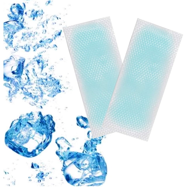 20Pcs Cooling Patch for Summer, Fever Cooling Gel Patches, Sheets Cooling Patches for Fever Discomfort & Pain Relief, Cooling Relief Fever Reducer for Kids and Adults