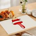 thumbnail image 4 of Clearance! Caoblia 26 Letters Christmas Placemats 12x18" Washable Wipeable Heat-Proof Christmas Placemats for Kitchen, Dining Table, Holiday, Party Decor Supplies, Christmas Decorations, 4 of 4