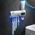 thumbnail image 4 of 1*Toothbrush Holder Wall Mounted Automatic Toothpaste Dispenser and Toothbrush Holder for Bathroom Space Saving Bathroom Products, 4 of 9