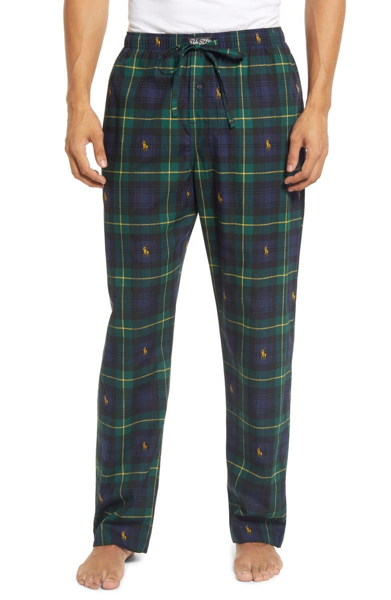 Polo Ralph Lauren SOHO PLAID Men's Woven Pajama Pants, US Medium 