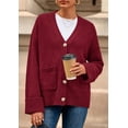 thumbnail image 2 of Suéter PRETTYGARDEN 2025 Oversized Burdeos XL, 2 of 8
