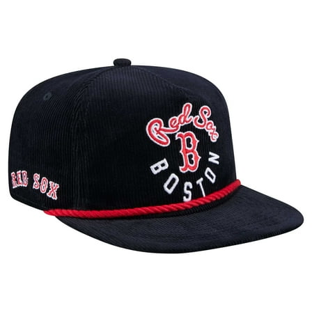 Men's New Era  Navy Boston Red Sox Full Circle Corduroy-Golfer Adjustable Hat