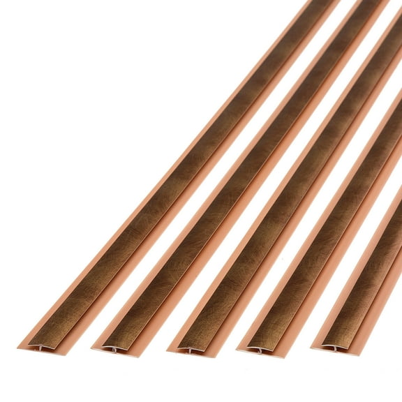 FASÄDE 47 in. Decorative Vinyl Divider Trim Antique Bronze (5 Pack)