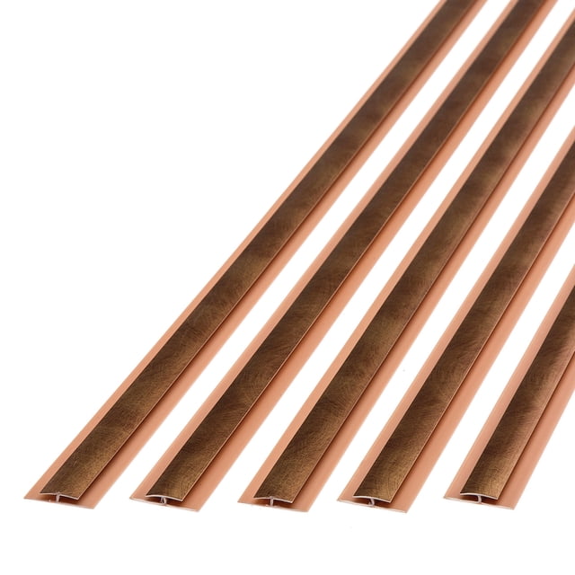 FASÄDE 47 in. Decorative Vinyl Divider Trim Antique Bronze (5 Pack)