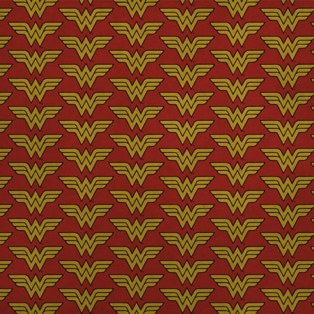 Wonder Woman Classic Logo Premium Kraft Roll Gift Wrap Wrapping Paper