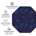 thumbnail image 3 of Yiaed Firework Print Leather Coasters for Drinks - Cup Coasters Coffee Table Kitchen Table Bar, Home & Office Gifts Handmade Drink Coasters-Octagon, 3 of 6