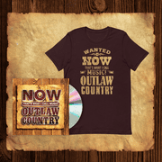 Now Outlaw Country CD + T-Shirt Bundle - Medium (Walmart Exclusive)