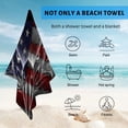 thumbnail image 4 of GZHJMY Beach Towel for Women Girls, American Eagle Bath Towel, Oversized Lightweight Sport Towel, 31x51 Inch, 4 of 7