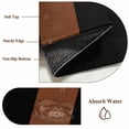 thumbnail image 6 of Boho Black 7FT Round Area Rugs for Living Room and Brown Striped Tribal Farmhouse Style Ultra-Thin Non-Slip Round Rugs Machine Washable Low Pile Circle Carpet for Bedroom Kitchen Nursery, 6 of 9