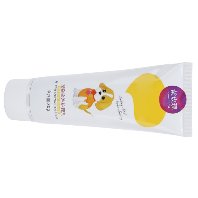 Hair Dye Gel, Bright Color Easy To Use Hair Dye Cream Safe For Pets For Sheep For Dog Rose Violet 80mL