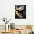 thumbnail image 2 of ONETECH  Canvas Print Wall Art for Office/Livingroom/Bedroom Tyrannosaurus Rex Dinosaur Stretched and Framed Modern Giclee Artwork Wall Decor, 2 of 4