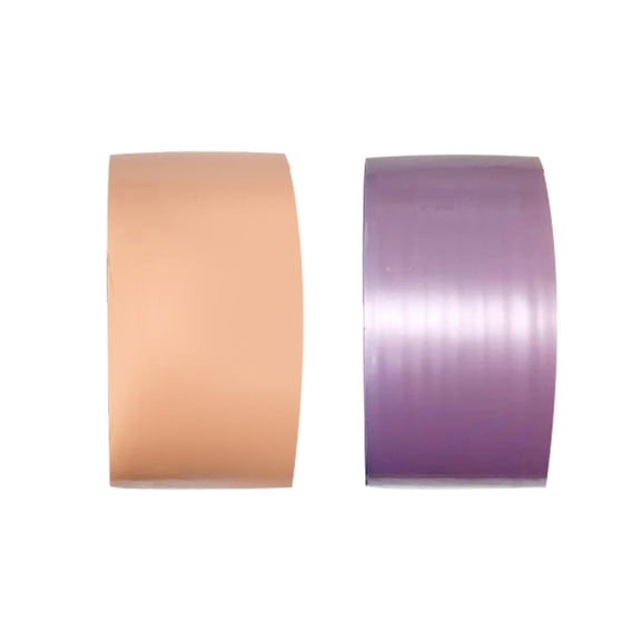 2 Pieces Sticky Ball Tape, Educational Toys Decorative Creative Transparent Sensory Toy Sticky Ball Rolling Tape for Kids Party Playing Home Orange Violet