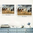 thumbnail image 6 of JRXY Horse Wall Art,Equine Themed Animals Galloping In The Sand Running Horses Pattern,Horse Painting Horse Pictures Wall Decor,Canvas Wall Art For Living Room Decor Aesthetic 16x12inch, 6 of 6