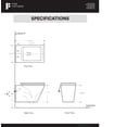 thumbnail image 5 of Fine Fixtures Plaza Wall hung toilet bowl 21", 5 of 5
