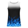 thumbnail image 3 of DDAPJ pyju Men Flame Print Tank Tops,Men's Tank Tops Summer Sleeveless Tee Cool Workout T-Shirts Beach Athletic Undershirts 2024 Big and Tall, 3 of 4