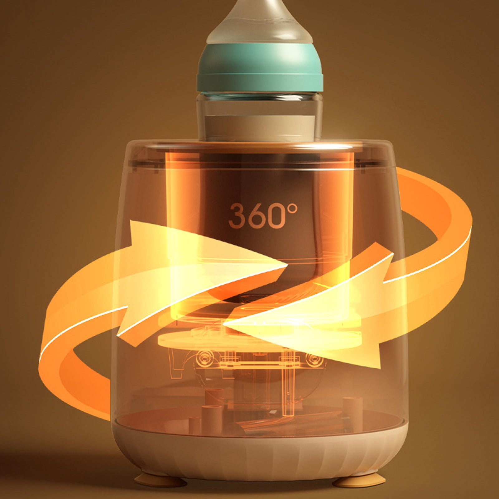 Nieyigj Electric Baby Formula Mixer, Automatic Infant Bottle Shaker with 4 Intelligent Mixing Modes, Low Noise Milk Shaker for 50-75mm Bottles (7.08 inches / 18 cm)