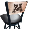 thumbnail image 2 of Holland Bar Stool  25 in. L038 - Black Wrinkle Minnesota Swivel Bar Stool with Laser Engraved Back, 2 of 2