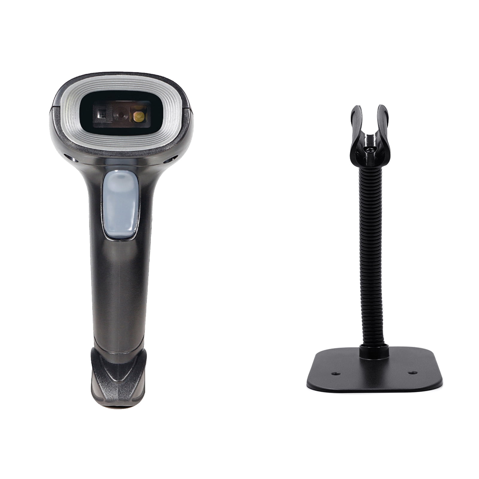 Compact USB Barcode Scanner, Handheld Wired Bar Code Reader with Stand for MacOS and Android