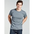 thumbnail image 4 of Bolter Mens 4-Pack Crew Neck T-Shirts Cotton Poly Blend (X-Large, H. Greys), 4 of 8