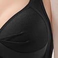 thumbnail image 4 of Nfurl Wireless Bras for Women Adjustable Strap Push up Full Coverage Bralettes Molded Cup Comfortable Everyday Bras Black,42, 4 of 5