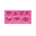 thumbnail image 1 of Molde para fondant, moldes para chocolate, molde para dulces con diseño de perro de dibujos animados, diseño a prueba de futuro, 1 of 7