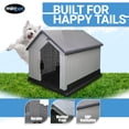 thumbnail image 2 of MiraPet Dog House, Indoor or Outdoor Durable Plastic Waterproof Shelter, Large, 2 of 8