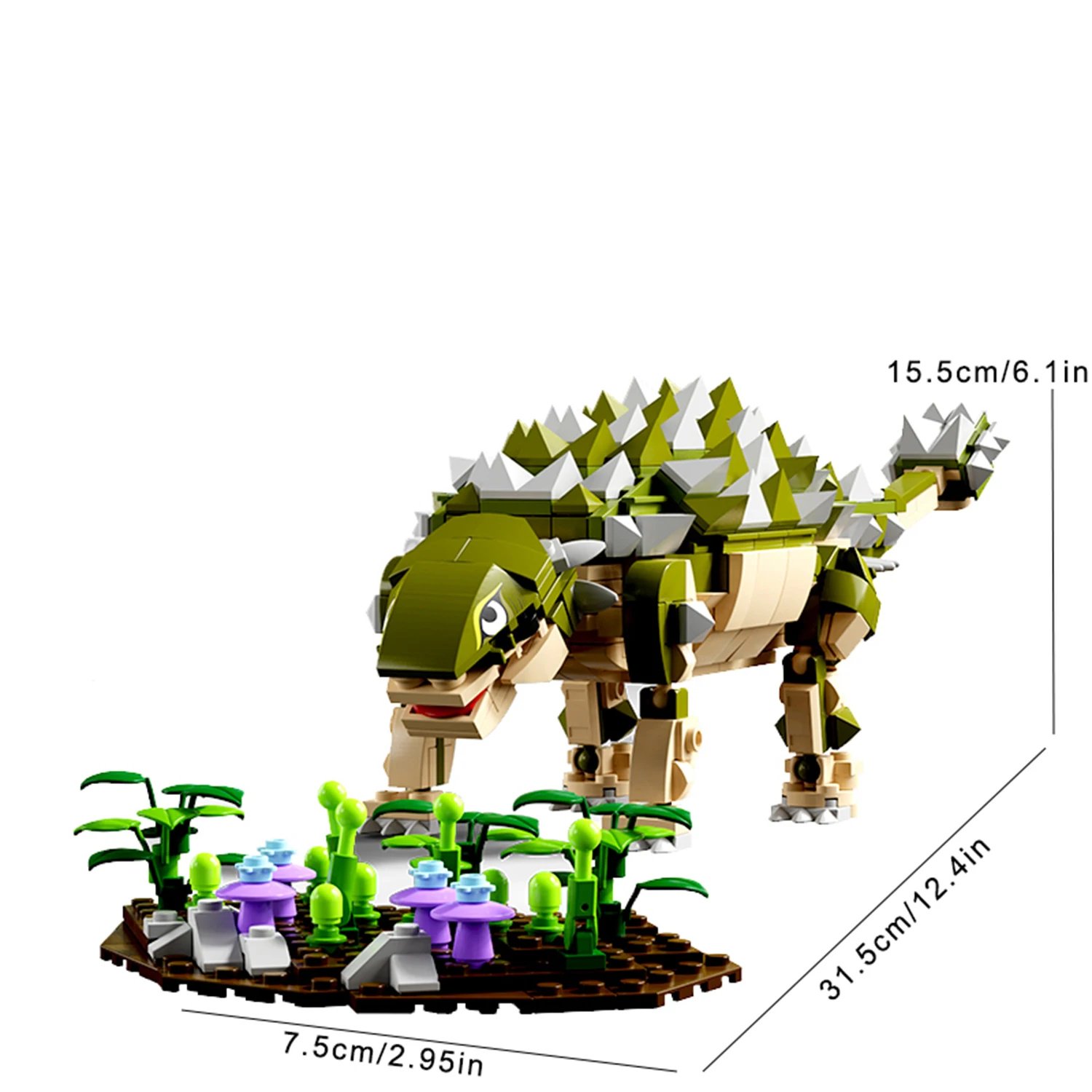 600+PCS Dinosaur World Building Blocks Toy Set Assembly Puzzle Model Bricks Creative Education Desk Display Gifts