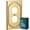 Brushed Brass Gold, variant on Rio Salto Heritage Collection Single Gang Duplex  Brushed Brass Gold Metal Outlet Cover, Light Switch Covers Decorative Midsize 5" x 3.19" Plug Cover Plate, Luxury Artisanal Premium Wall Plate