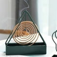 thumbnail image 4 of Soporte de Espiral de Hierro para Mosquitos | Placa Triangular de Metal Estable para Espirales de Mosquitos con Gancho para Cenicero | Estufa de Aromaterapia Resistente a La Oxidación para Uso En Int, 4 of 6