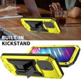 thumbnail image 6 of Feishell Cover for iPhone 13 Pro Case Heavy Dustproof Shockproof Dropproof Military Grade Rugged Durable Aluminum Metal Case with Kickstand Screen Protector, Yellow, 6 of 7