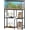Rustic Brown + Black, variant on 20 Gallon Fish Tank Stand with Storage Shelves, Heavy Duty Aquarium Stand, Metal Frame Reptile Turtle Tank Stand, 29.9”L x 11.8”W, 220 LBS Capacity