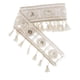 thumbnail image 5 of 2x Macrame borla flecos ribete cinta de coser adornos pancarta con lentejuelas para decoración para hogar boho, ropa, disfraces, Hugo ribete de flecos para coser, 5 of 7