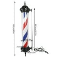 thumbnail image 2 of 40" Rotating Barber Pole Light Stripes Light Salon Sign Lamp Red & Blue & White Outdoor Barber Shop Pole Rotating Light Red/White/Blue LED Hair Salon Sign, 2 of 16