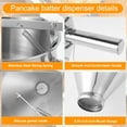 thumbnail image 4 of OROMYO Pancake Batter Dispenser Funnel Cake Dispenser with Stand Stainless Steel Batter Dispenser Multi-Caliber Baking Tool Multi-Purpose Cake Decorating Tool for Kitchen Baking Pancake, 4 of 11