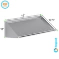 thumbnail image 3 of 42 in. Stainless Steel Wall Mounted Slanted Rack Shelf. Fits Two Racks., 3 of 5