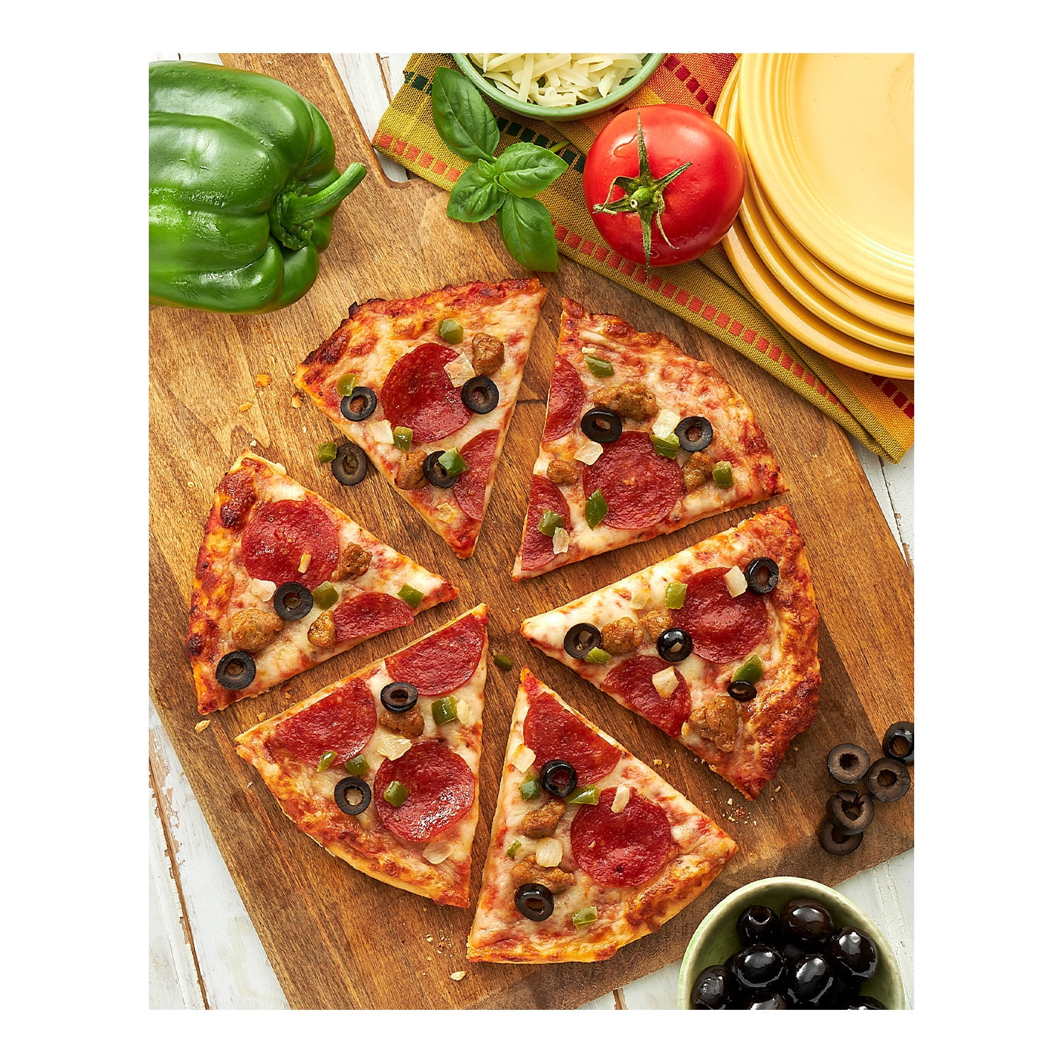 Quest Thin Crust Pizza, Supreme, High Protein 13.3oz (Frozen Pizza)