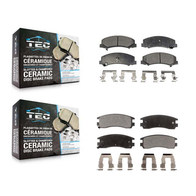 TEC Front Rear Ceramic Brake Pads Kit for Car Chevrolet Impala Buick LaCrosse Allure Monte Carlo KTC-100605
