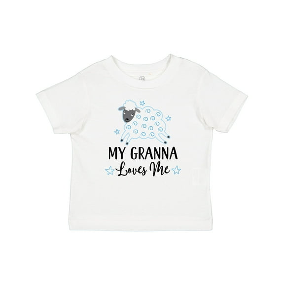 Inktastic My Granna Loves Me Lamb Boys or Girls Baby T-Shirt