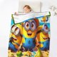 thumbnail image 5 of Manta polar de Minions, súper suave y acogedora, manta de franela ligera y cómoda, manta de felpa cálida para sofá, cama, 30 x 50 pulgadas, 5 of 7