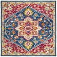 thumbnail image 6 of SAFAVIEH Aspen Gamal Oriental Wool Area Rug, Navy/Fuchsia, 7' x 7' Round, 6 of 7